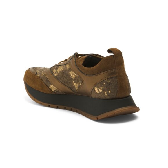 PONS QUINTANA toffee Made In Spain Suede Cocco Sneakers - Picture 2 of 2